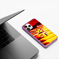 Чехол iPhone 11 Pro матовый Firepower - Judas Priest, цвет: 3D-фиолетовый — фото 2