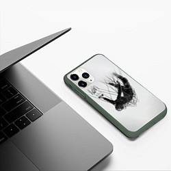 Чехол iPhone 11 Pro матовый The Nothing - Korn, цвет: 3D-темно-зеленый — фото 2