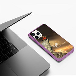 Чехол iPhone 11 Pro матовый Follow the Leader - Korn, цвет: 3D-фиолетовый — фото 2