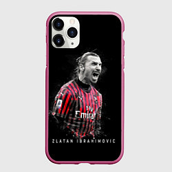 Чехол iPhone 11 Pro матовый Златан Ибрагимович Милан, цвет: 3D-малиновый