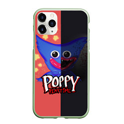 Чехол iPhone 11 Pro матовый POPPY PLAYTIME: TWO SIDES, цвет: 3D-салатовый
