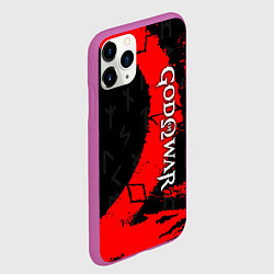Чехол iPhone 11 Pro матовый GOD OF WAR СИМВОЛ КРАТОСА, цвет: 3D-фиолетовый — фото 2