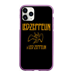 Чехол iPhone 11 Pro матовый Led Zeppelin x Led Zeppelin, цвет: 3D-фиолетовый