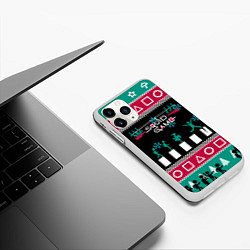 Чехол iPhone 11 Pro матовый Свитер Кальмара, цвет: 3D-белый — фото 2