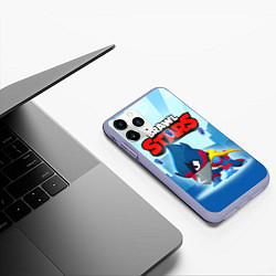 Чехол iPhone 11 Pro матовый Captain Crow - Brawl Stars, цвет: 3D-светло-сиреневый — фото 2