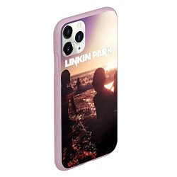 Чехол iPhone 11 Pro матовый Linkin Park - One More Light, цвет: 3D-розовый — фото 2