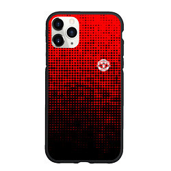 Чехол iPhone 11 Pro матовый MU red-black, цвет: 3D-черный