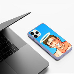 Чехол iPhone 11 Pro матовый BILLY HERRINGTON, цвет: 3D-светло-сиреневый — фото 2