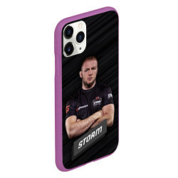 Чехол iPhone 11 Pro матовый Александр Storm, цвет: 3D-фиолетовый — фото 2