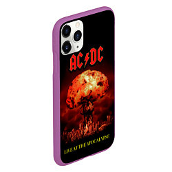 Чехол iPhone 11 Pro матовый Live at the Apocalypse - ACDC, цвет: 3D-фиолетовый — фото 2