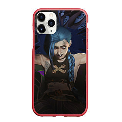 Чехол iPhone 11 Pro матовый League of legends Arcane, цвет: 3D-красный