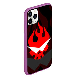 Чехол iPhone 11 Pro матовый GURREN LAGANN LOGO SYMBOL, цвет: 3D-фиолетовый — фото 2