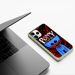 Чехол iPhone 11 Pro матовый POPPY PLAYTIME ПОППИ ПЛЕЙТАЙМ ХАГГИ ВАГГИ BLOOD, цвет: 3D-салатовый — фото 2