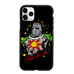 Чехол iPhone 11 Pro матовый Praise the Sun! Dark Souls, цвет: 3D-черный