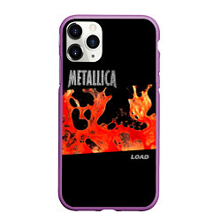 Чехол iPhone 11 Pro матовый Load - Metallica, цвет: 3D-фиолетовый