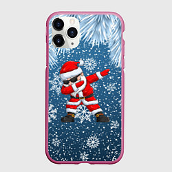 Чехол iPhone 11 Pro матовый DAB SANTA WINTER, цвет: 3D-малиновый