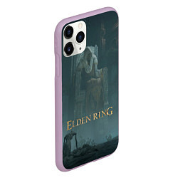 Чехол iPhone 11 Pro матовый Elden ring - Владыка на троне, цвет: 3D-сиреневый — фото 2