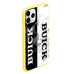 Чехол iPhone 11 Pro матовый Buick Black And White, цвет: 3D-желтый — фото 2