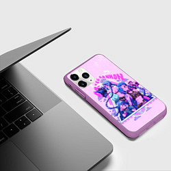 Чехол iPhone 11 Pro матовый Стадии Джинкс, цвет: 3D-фиолетовый — фото 2