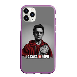 Чехол iPhone 11 Pro матовый LA CASA DE PAPEL - БУМАЖНЫЙ ДОМ СЕРИАЛ, цвет: 3D-фиолетовый