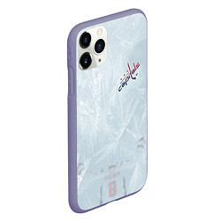 Чехол iPhone 11 Pro матовый Washington Capitals Grey Ice theme, цвет: 3D-серый — фото 2