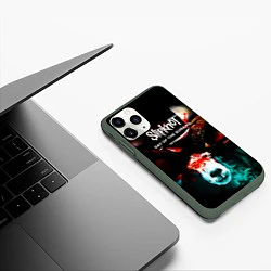 Чехол iPhone 11 Pro матовый Day of the Gusano: Live in Mexico - Slipknot, цвет: 3D-темно-зеленый — фото 2