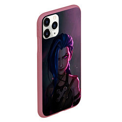 Чехол iPhone 11 Pro матовый Evil Jinx, цвет: 3D-малиновый — фото 2