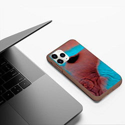 Чехол iPhone 11 Pro матовый Meddle - Pink Floyd, цвет: 3D-коричневый — фото 2