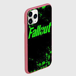 Чехол iPhone 11 Pro матовый FALLOUT ПУПСЫ ПАТТЕРН ЗЕЛЁНЫЙ ЯДЕРНАЯ ЗИМА, цвет: 3D-малиновый — фото 2