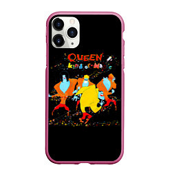 Чехол iPhone 11 Pro матовый A Kind of Magic - Queen, цвет: 3D-малиновый