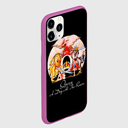 Чехол iPhone 11 Pro матовый A Day at the Races - Queen, цвет: 3D-фиолетовый — фото 2