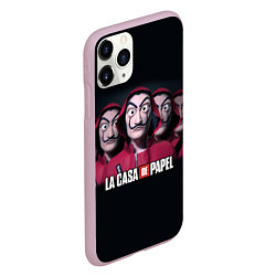 Чехол iPhone 11 Pro матовый LA CASA DE PAPEL BELLA CIAO БУМАЖНЫЙ ДОМ, цвет: 3D-розовый — фото 2