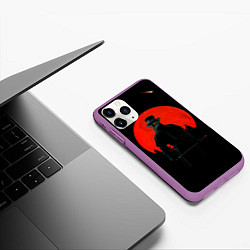 Чехол iPhone 11 Pro матовый Plague doctor ЧУМНОЙ ДОКТОР, цвет: 3D-фиолетовый — фото 2