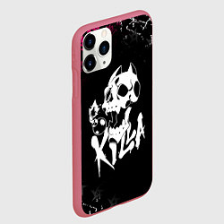 Чехол iPhone 11 Pro матовый JOJO KILLER QUEEN КИЛЛЕР КВИН KILLA ЧЕРЕП, цвет: 3D-малиновый — фото 2
