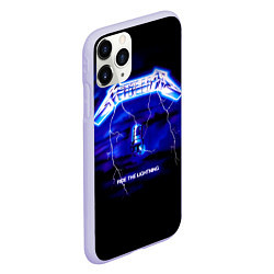 Чехол iPhone 11 Pro матовый Ride the Lightning - Metallica, цвет: 3D-светло-сиреневый — фото 2