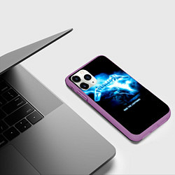 Чехол iPhone 11 Pro матовый Ride the Lightning Metallica, цвет: 3D-фиолетовый — фото 2