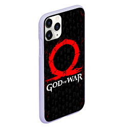 Чехол iPhone 11 Pro матовый GOD OF WAR КРАТОС ЛОГО, цвет: 3D-светло-сиреневый — фото 2