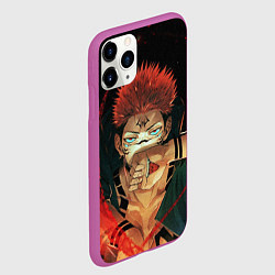 Чехол iPhone 11 Pro матовый СУКУНА МАГИЧЕСКА БИТВА ДЕМОН, цвет: 3D-фиолетовый — фото 2