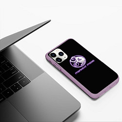 Чехол iPhone 11 Pro матовый Monkeys mood, цвет: 3D-сиреневый — фото 2