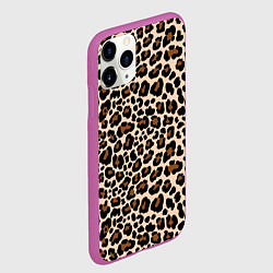 Чехол iPhone 11 Pro матовый Леопардовые Пятна, цвет: 3D-фиолетовый — фото 2