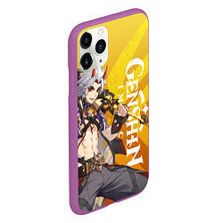 Чехол iPhone 11 Pro матовый ARATAKI ITTO GEO, цвет: 3D-фиолетовый — фото 2