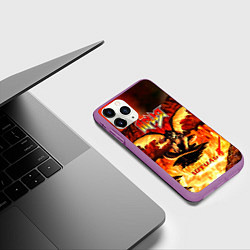 Чехол iPhone 11 Pro матовый Штиль - Ария, цвет: 3D-фиолетовый — фото 2