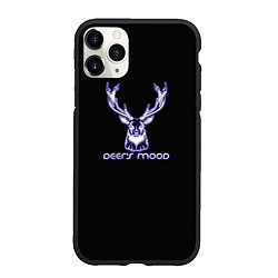 Чехол iPhone 11 Pro матовый Deers mood, цвет: 3D-черный