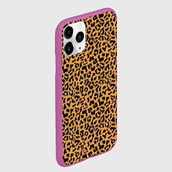 Чехол iPhone 11 Pro матовый Леопард Leopard, цвет: 3D-фиолетовый — фото 2
