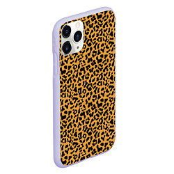 Чехол iPhone 11 Pro матовый Леопард Leopard, цвет: 3D-светло-сиреневый — фото 2