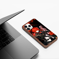 Чехол iPhone 11 Pro матовый GENSHIN IMPACT ДИЛЮК DILUC, цвет: 3D-коричневый — фото 2