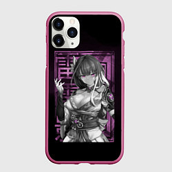 Чехол iPhone 11 Pro матовый Сегун Райдэн Эи Bad girl, цвет: 3D-малиновый