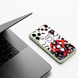 Чехол iPhone 11 Pro матовый Kirari Momobami vs Yumeko Jabami, цвет: 3D-салатовый — фото 2