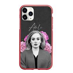 Чехол iPhone 11 Pro матовый Flowers Adele, цвет: 3D-красный