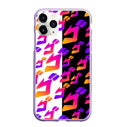 Чехол iPhone 11 Pro матовый JOJO BIZARRE ADVENTURE ДЖО ДЖО УЗОР, цвет: 3D-светло-сиреневый